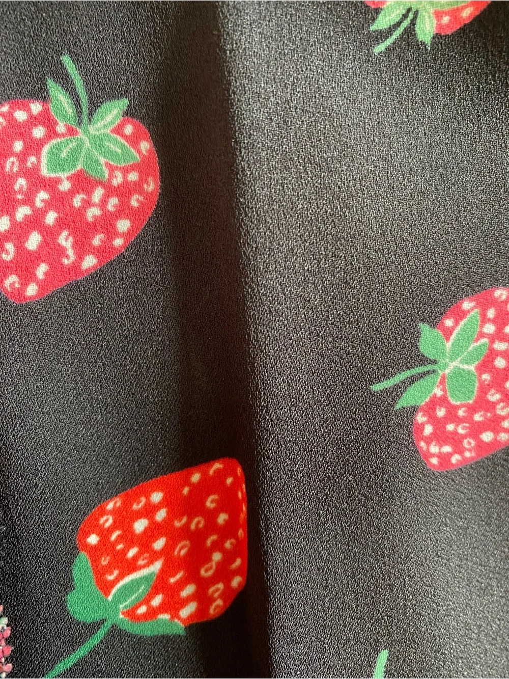 NWOT Kate Spade Tossed Strawberry Ruffle Shirtdress size 10